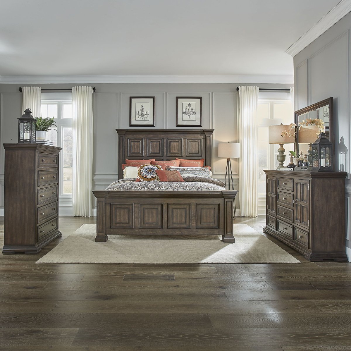 Big Valley - Bedroom Set 3 Piece Bedroom Sets by Liberty Furniture - Walls Furniture & Mattress