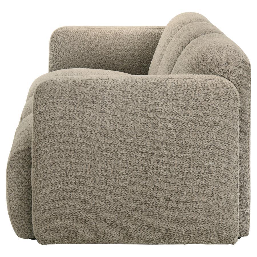 Dorset - Fabric Upholstered Round Track Arm Sofa Stationary Sofas by Coaster Fine Furniture - Walls Furniture & Mattress