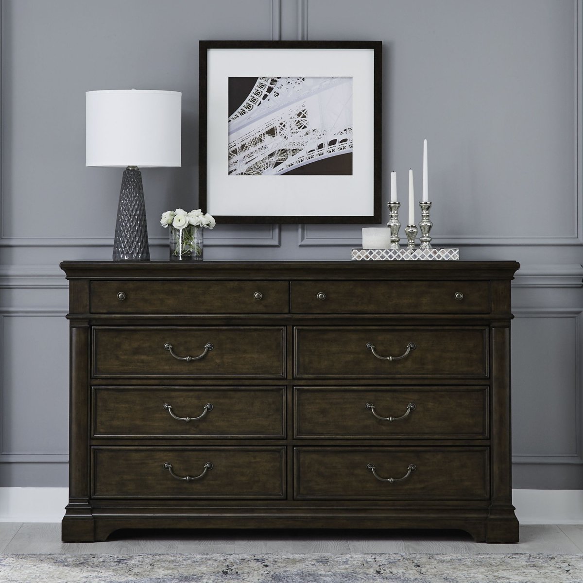 Arden Road - 8 Drawer Dresser - Satin Cherry Dressers by Liberty Furniture - Walls Furniture & Mattress