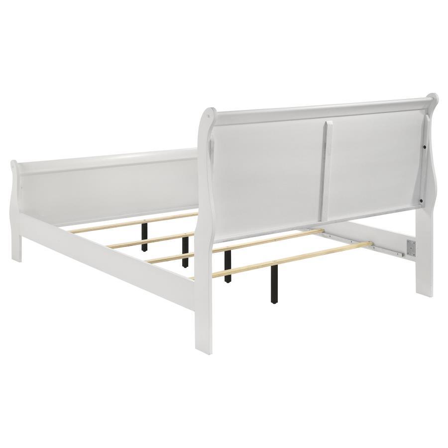Louis Philippe - Sleigh Panel Bed Sleigh Beds by Coaster Fine Furniture - Walls Furniture & Mattress