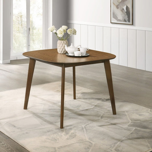 Miller - 39" Square Dining Table - Walnut Dining Tables by New Classic - Walls Furniture & Mattress