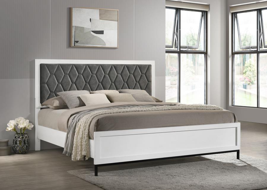 Sonora - Upholstered Panel Bed Upholstered Beds by Coaster Fine Furniture - Walls Furniture & Mattress