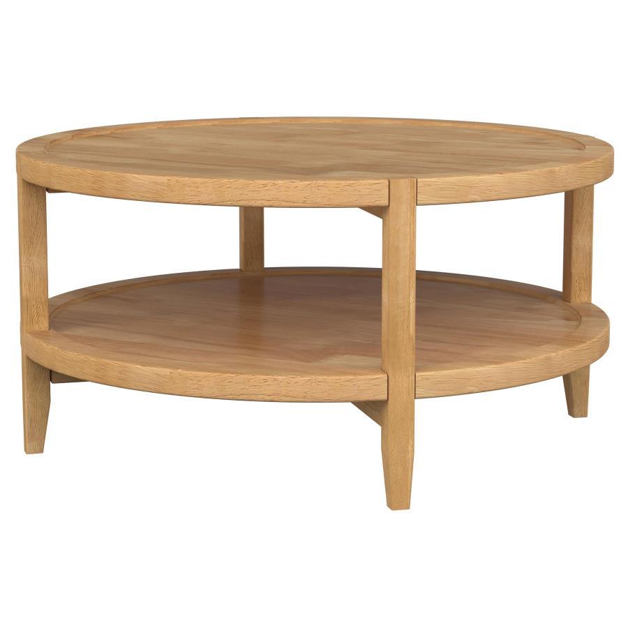 Camillo - Round Solid Wood Table End Tables by Coaster Fine Furniture - Walls Furniture & Mattress
