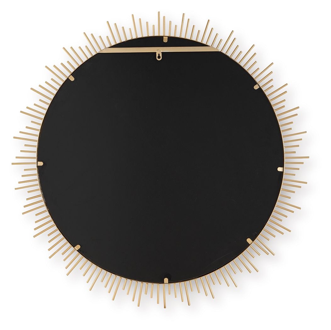 Wainport - Gold Finish - Accent Mirror Accent Mirrors by Signature Design by Ashley® - Walls Furniture & Mattress