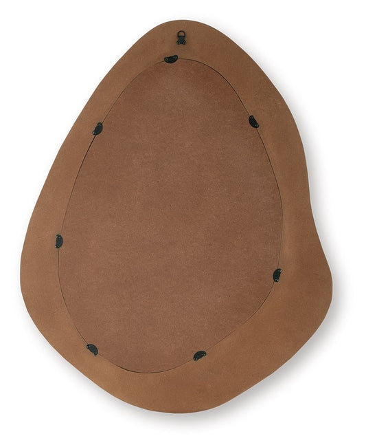 Kierlock - Black / Gold Finish - Accent Mirror Accent Mirrors by Signature Design by Ashley® - Walls Furniture & Mattress