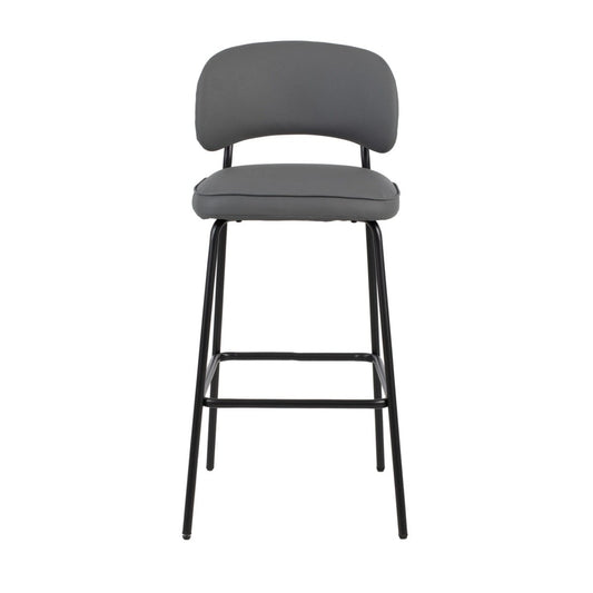 Blythe - Vegan Leather Bar Chair (Set of 2) - Gray Chair Sets by New Classic - Walls Furniture & Mattress