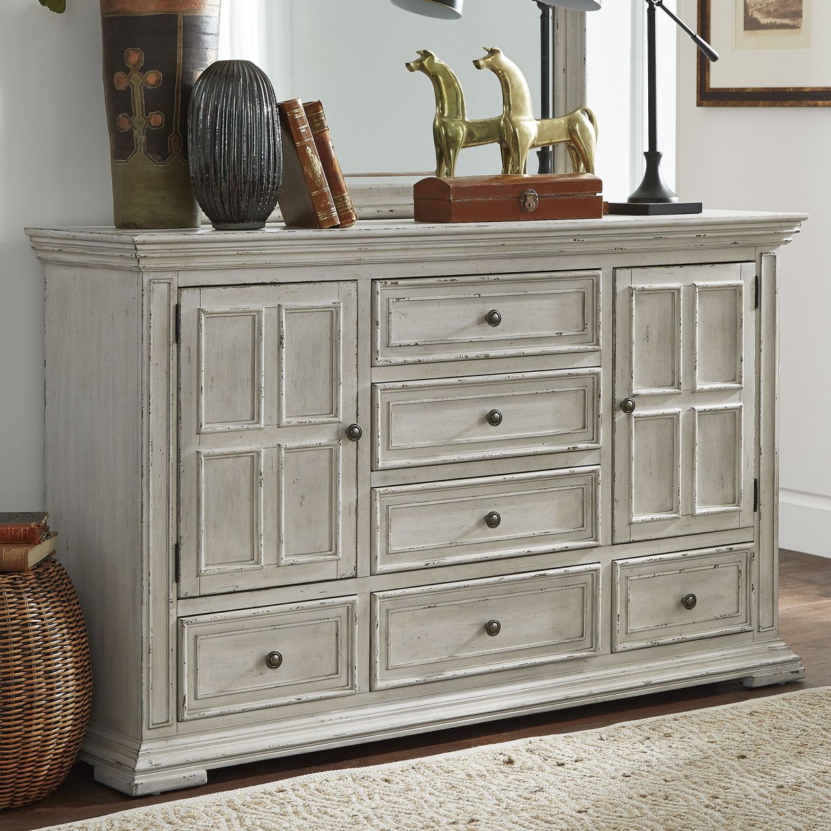 Big Valley - 2 Door 6 Drawer Dresser Dressers by Liberty Furniture - Walls Furniture & Mattress
