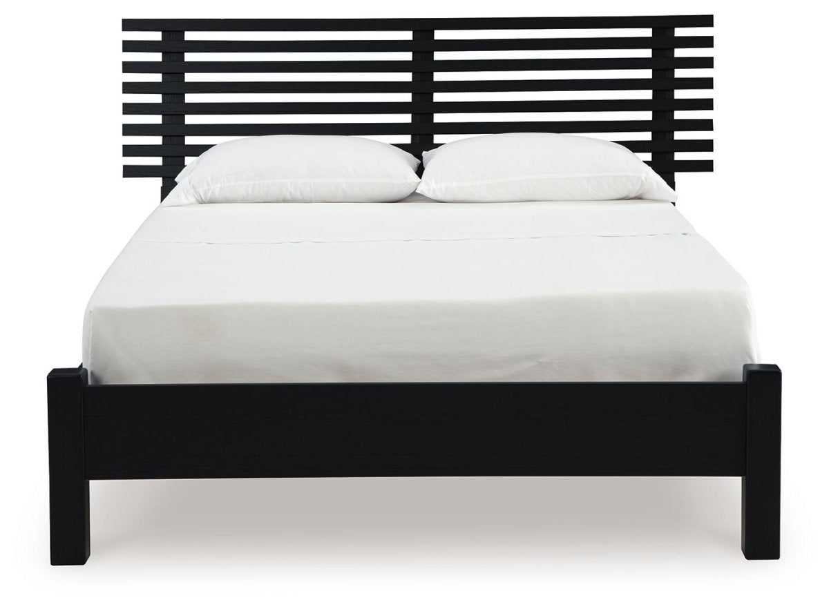 Danziar - Slat Panel Bed With Low Footboard Slat Beds by Signature Design by Ashley® - Walls Furniture & Mattress