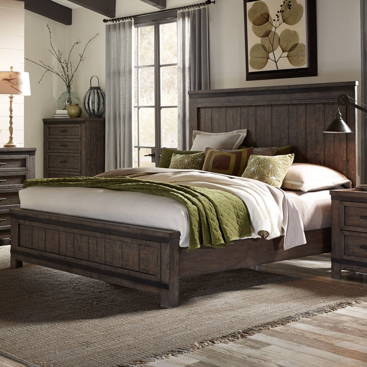 Thornwood Hills - Panel Bed Panel Beds by Liberty Furniture - Walls Furniture & Mattress