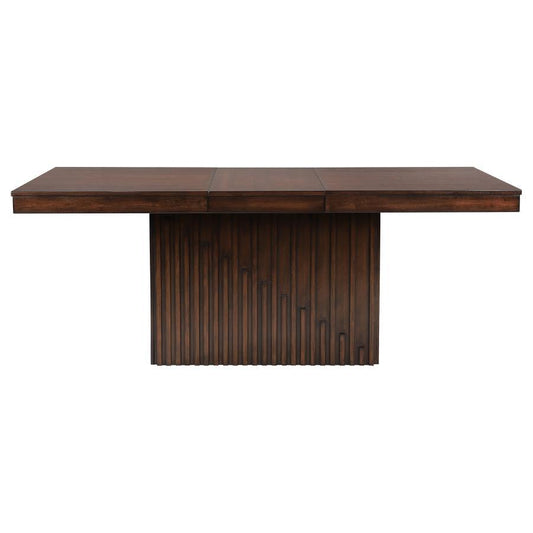 Briarwood - Extension Leaf Dining Table - Mango Oak Dining Tables with Extensions by Coaster Fine Furniture - Walls Furniture & Mattress