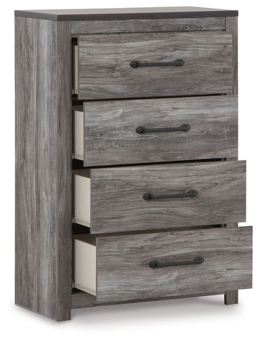 Bronyan - Four Drawer Chest - Dark Gray Accent Chests by Signature Design by Ashley® - Walls Furniture & Mattress