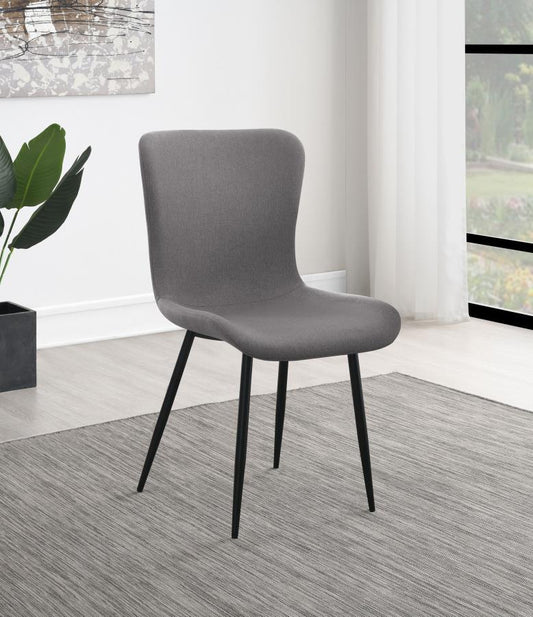 Horizon - Upholstered Dining Side Chair (Set of 2) - Taupe Chair Sets by Coaster Fine Furniture - Walls Furniture & Mattress