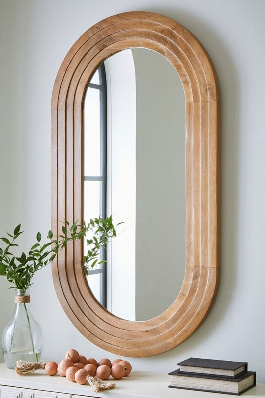 Daverly - Accent Mirror - Brown Accent Mirrors by Signature Design by Ashley® - Walls Furniture & Mattress