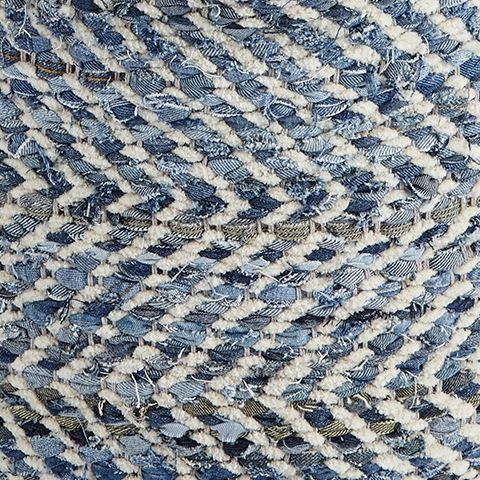 Chevron - Pouf - Blue