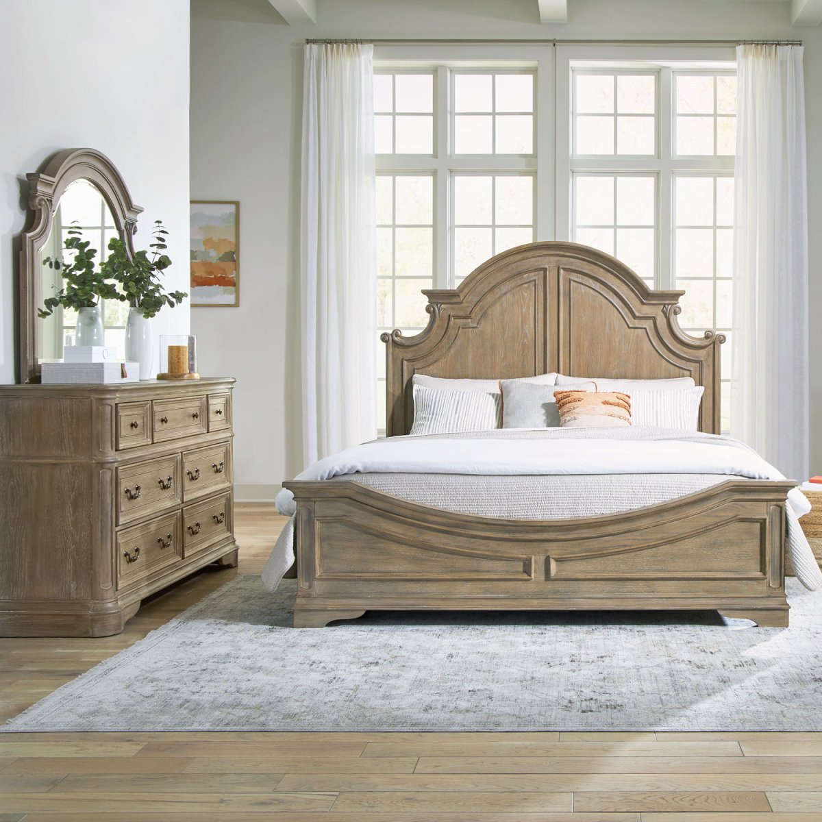 Magnolia Manor - Panel Bedroom Set 3 Piece Bedroom Sets by Liberty Furniture - Walls Furniture & Mattress