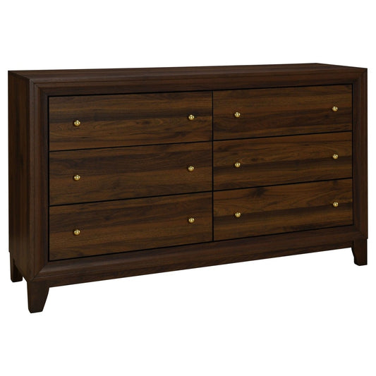 Welsley - 6 - Drawer Dresser Dressers by Coaster Fine Furniture - Walls Furniture & Mattress