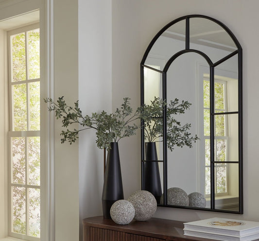 Evengton - Accent Mirror - Black Accent Mirrors by Signature Design by Ashley® - Walls Furniture & Mattress