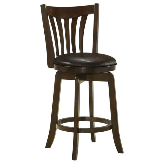 Lambert - Wood Height Swivel Bar Chair Counter Height (24" - 27") by Coaster Fine Furniture - Walls Furniture & Mattress