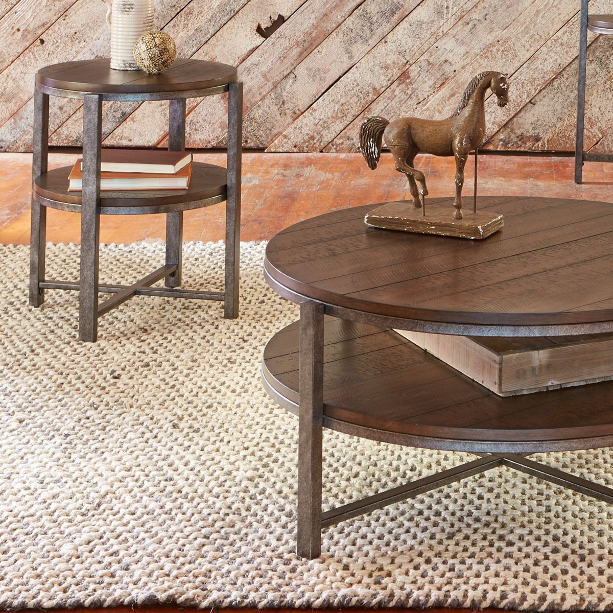 Breckinridge - 3 Piece Set (1 Cocktail 2 End Tables) - Dark Brown Table Sets by Liberty Furniture - Walls Furniture & Mattress