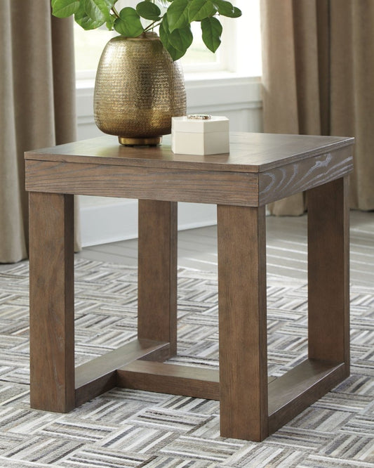 Cariton - Square End Table - Gray End Tables by Signature Design by Ashley® - Walls Furniture & Mattress