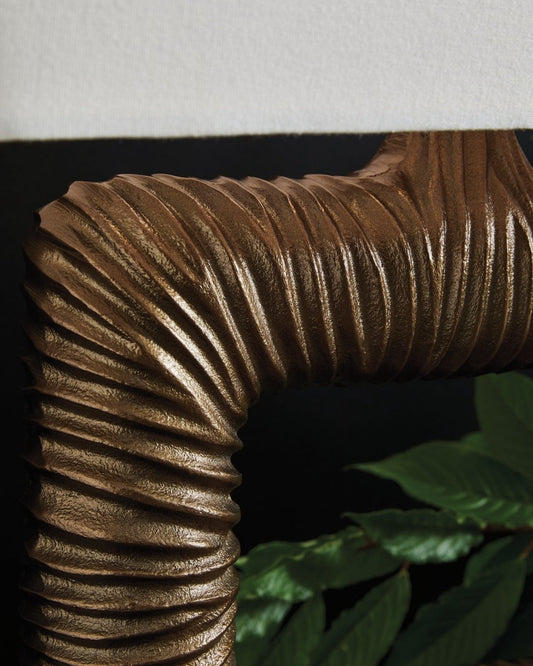 Garronby - Antique Brass Finish - Metal Table Lamp Table Lamps by Signature Design by Ashley® - Walls Furniture & Mattress