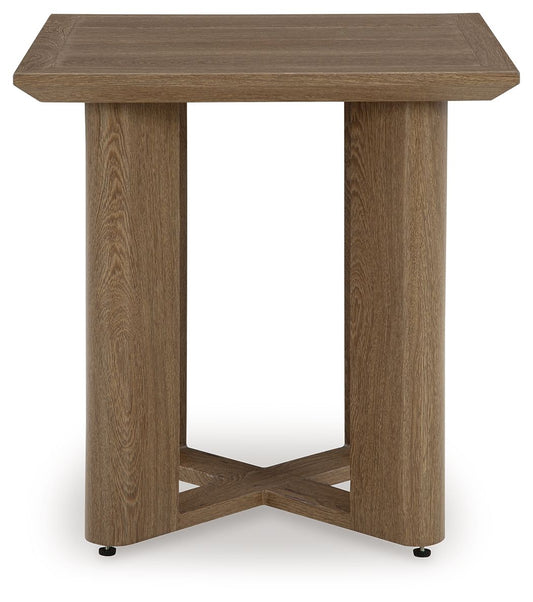 Serene Bay - Square End Table - Dark Brown End Tables by Signature Design by Ashley® - Walls Furniture & Mattress