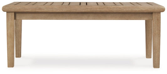 Carter Hall - Rectangular Cocktail Table - Beige Coffee Tables by Signature Design by Ashley® - Walls Furniture & Mattress