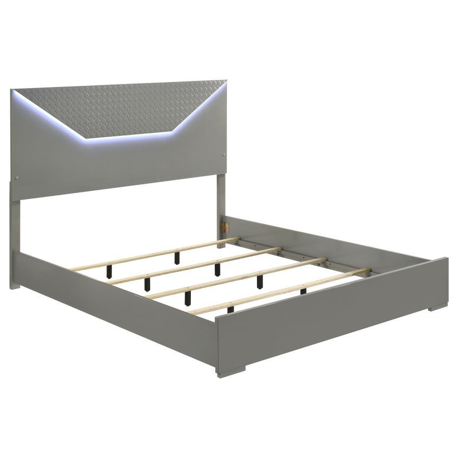 Ives - Panel Bed LED Headboard Panel Beds by Coaster Fine Furniture - Walls Furniture & Mattress