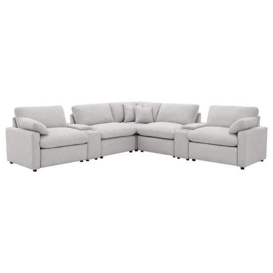 Collins - 7 - Piece Modular Power Reclining Sectional Reclining Sectionals by Coaster Fine Furniture - Walls Furniture & Mattress