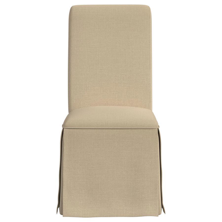 Shawna - Upholstered Skirted Dining Chair (Set of 2) Chair Sets by Coaster Fine Furniture - Walls Furniture & Mattress