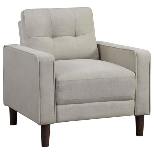 Bowen - Upholstered Track Arm Tufted Accent Chair Arm Chairs by Coaster Fine Furniture - Walls Furniture & Mattress