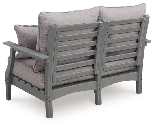 Cove Beach - Loveseat With Cushion - Gray Loveseats by Signature Design by Ashley® - Walls Furniture & Mattress