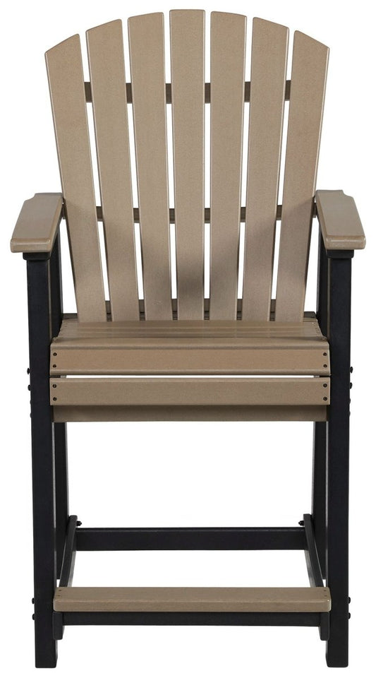 Fairen Trail - Barstool (Set of 2) - Black / Driftwood Stool Sets by Signature Design by Ashley® - Walls Furniture & Mattress