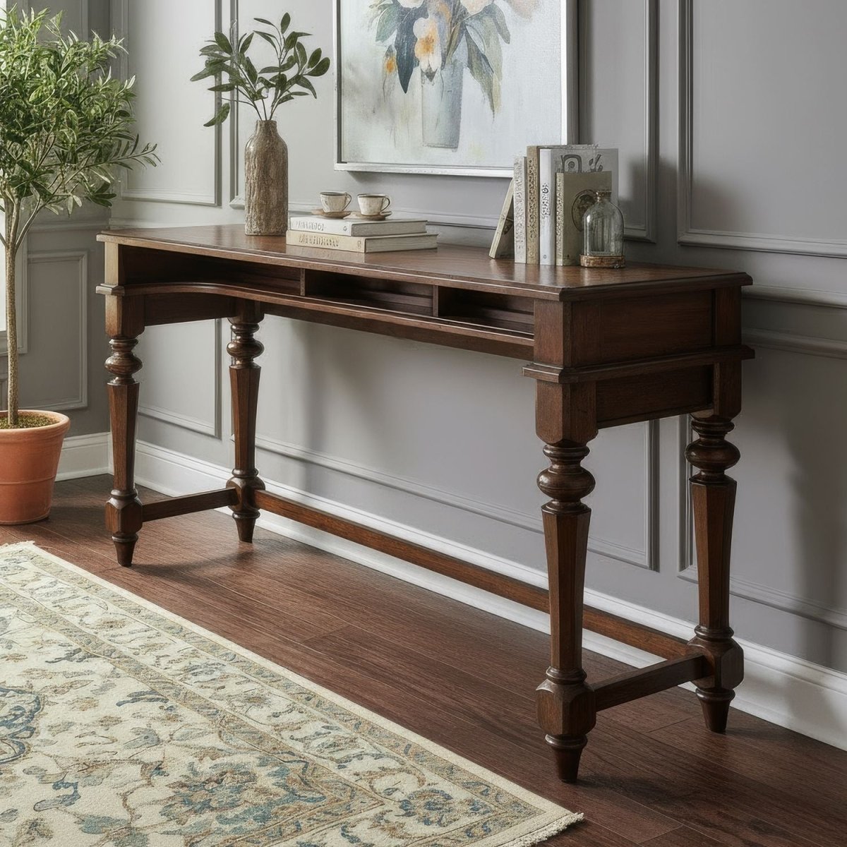 Arden Road - Console Bar Table - Cherry Console Tables by Liberty Furniture - Walls Furniture & Mattress
