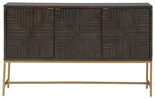 Elinmore - Accent Cabinet - Brown / Gold Finish Accent Cabinets by Signature Design by Ashley® - Walls Furniture & Mattress
