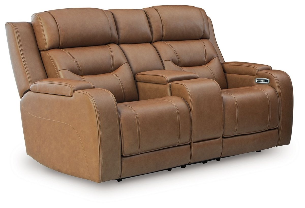 Knightington - Power Reclining Loveseat With Audio Seating Reclining Loveseats by Signature Design by Ashley® - Walls Furniture & Mattress