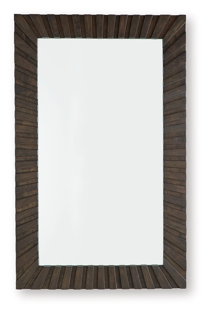 Advin - Dark Brown - Accent Mirror Accent Mirrors by Signature Design by Ashley® - Walls Furniture & Mattress