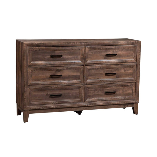 Ridgecrest - 6 Drawer Dresser - Light Brown Dressers by Liberty Furniture - Walls Furniture & Mattress