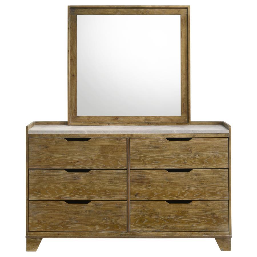 Henderson - 6 - Drawer Bedroom Dresser Cabinet Dressers by Coaster Fine Furniture - Walls Furniture & Mattress