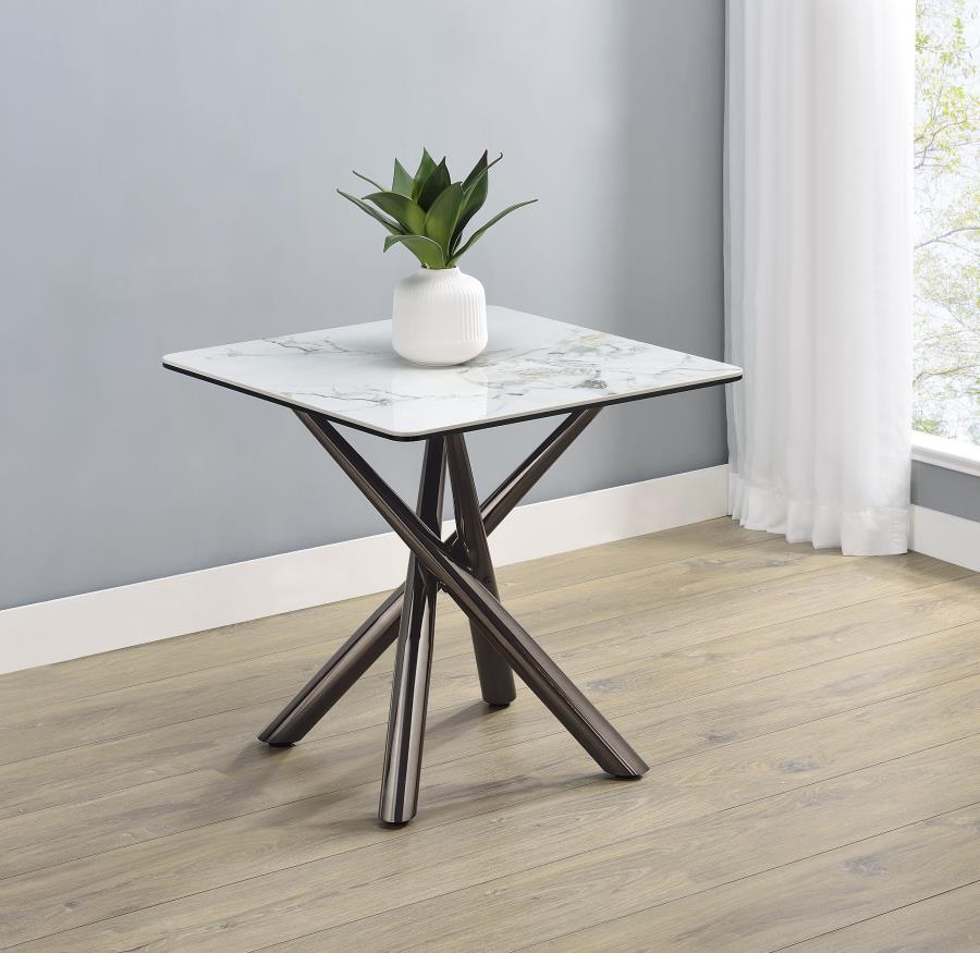 Carvell - Square Sintered Stone Table End Tables by Coaster Fine Furniture - Walls Furniture & Mattress