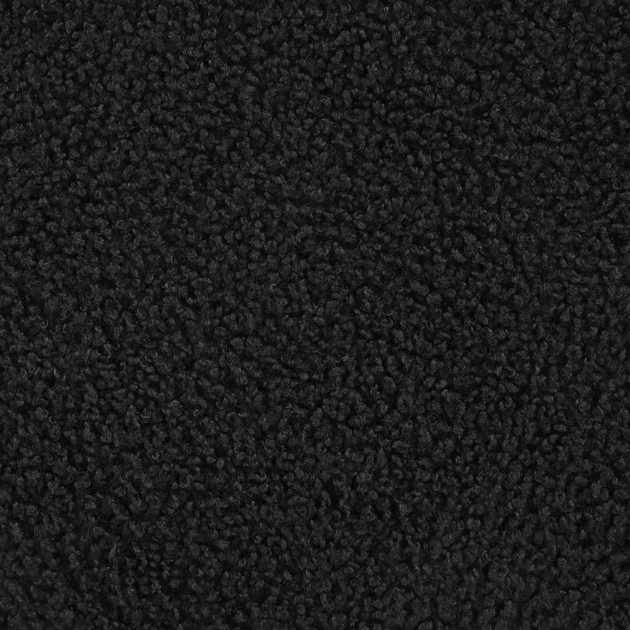 Zena - Faux Sheepskin Upholstered Round Ottoman Upholstered Ottomans by Coaster Fine Furniture - Walls Furniture & Mattress