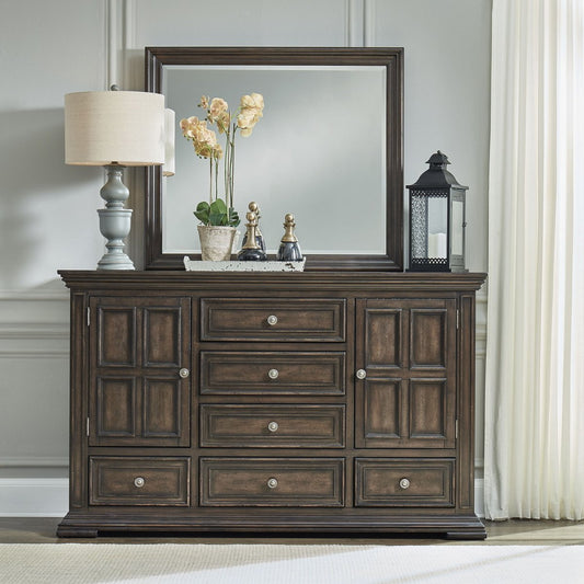 Big Valley - Dresser & Mirror Dresser & Mirror by Liberty Furniture - Walls Furniture & Mattress