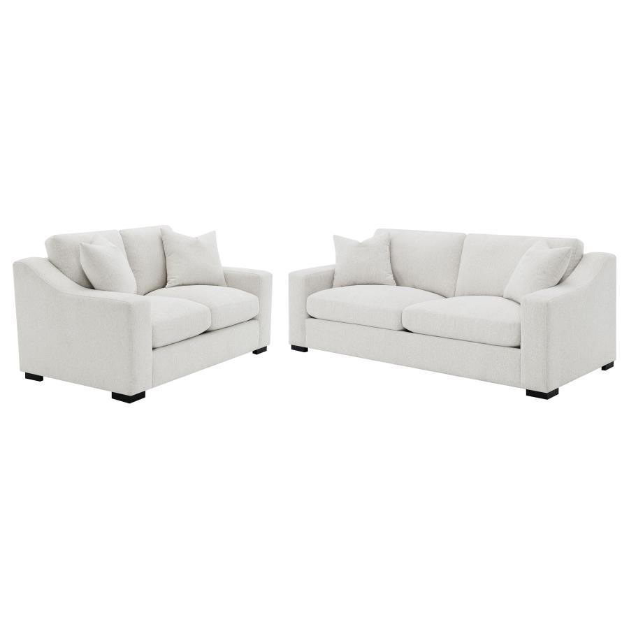 Ashlyn - Upholstered Track Arm Sofa Set Stationary Sofas & Loveseats by Coaster Fine Furniture - Walls Furniture & Mattress