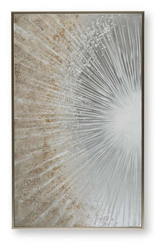 Waldard - Gray / Taupe / White - Wall Art Canvas Art by Signature Design by Ashley® - Walls Furniture & Mattress