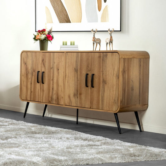 Rowan - 63" Sideboard/TV Console - Natural TV Stands by New Classic - Walls Furniture & Mattress