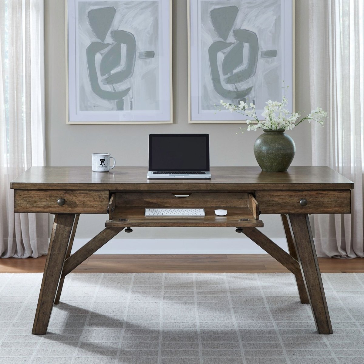 Carolina Park - Writing Desk - Brown Writing Desks by Liberty Furniture - Walls Furniture & Mattress