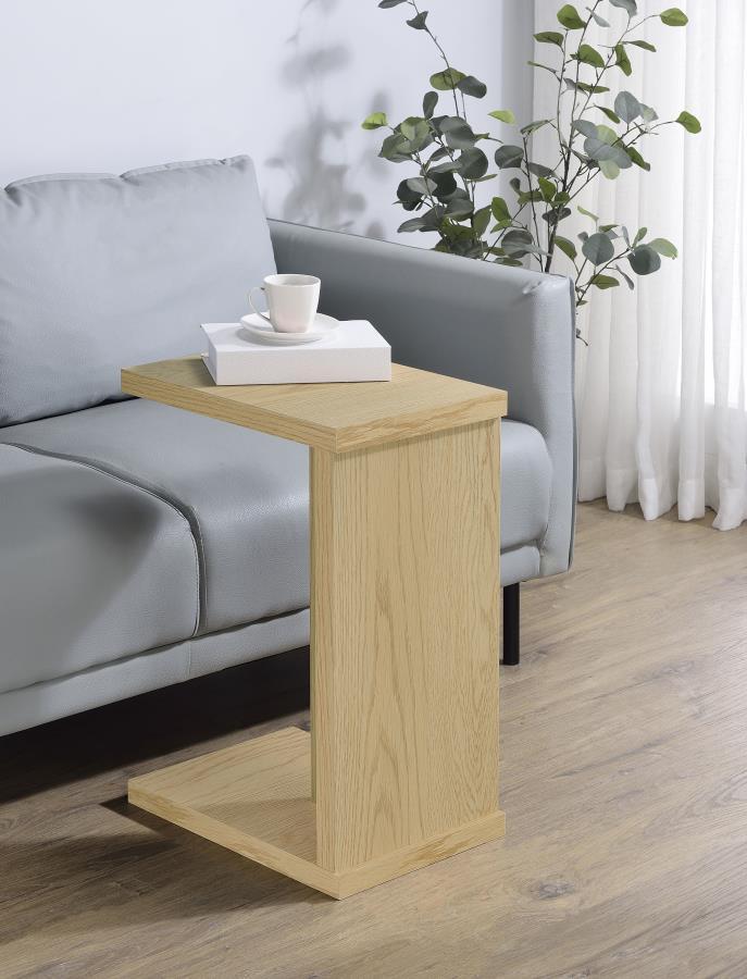Clower - Engineered Wood C - Shaped Sofa Side Table Side Tables by Coaster Fine Furniture - Walls Furniture & Mattress