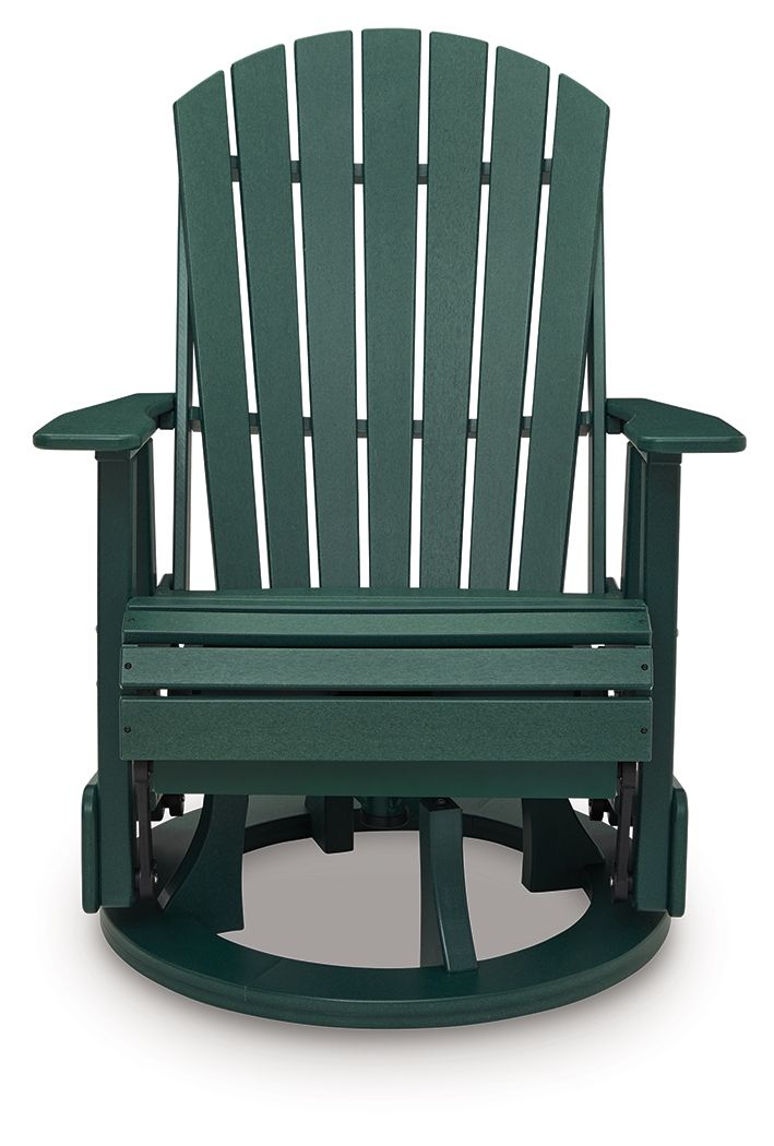 Shell Beach - Swivel Glider Chair - Green Swivel Chairs by Signature Design by Ashley® - Walls Furniture & Mattress