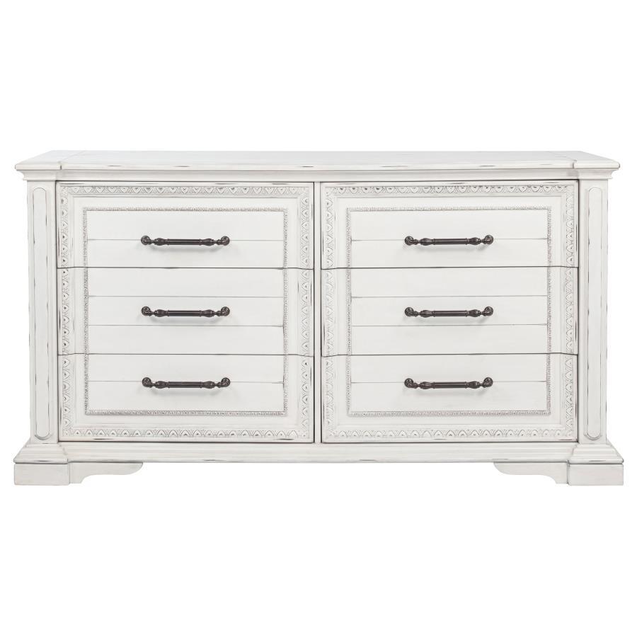 Mckinney - 6 - Drawer Bedroom Dresser Cabinet Dressers by Coaster Fine Furniture - Walls Furniture & Mattress
