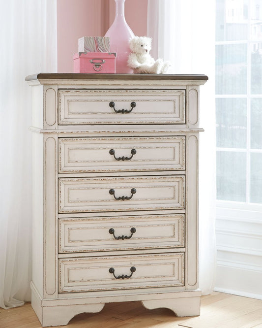 Realyn - Chest - Chipped White Accent Chests by Signature Design by Ashley® - Walls Furniture & Mattress